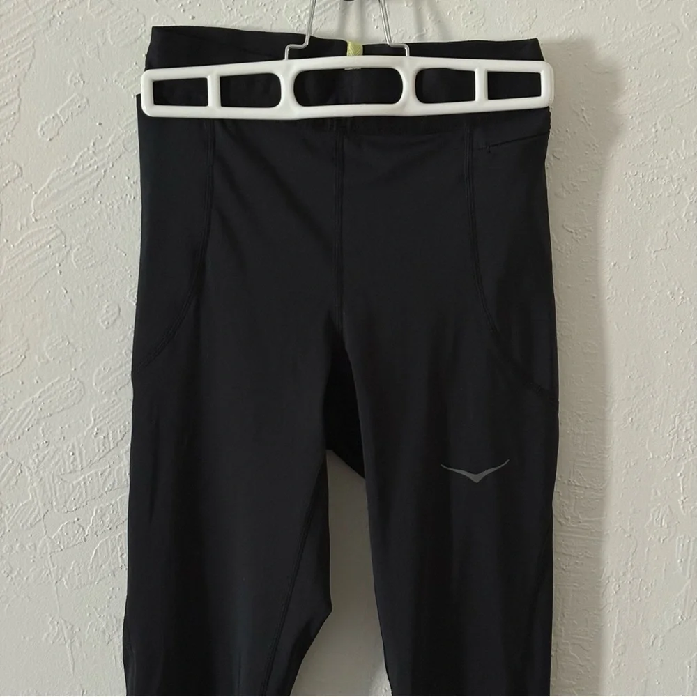 Lot Of 2 Hoka Novafly Run Tights XS Black Soft Pockets‎ Drawstring ID#1141743